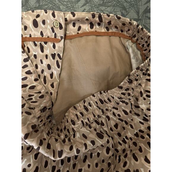 Anthropologie Maeve Leopard Print Isobel Wide Leg Crop Pant Small BOHO - Picture 5 of 9